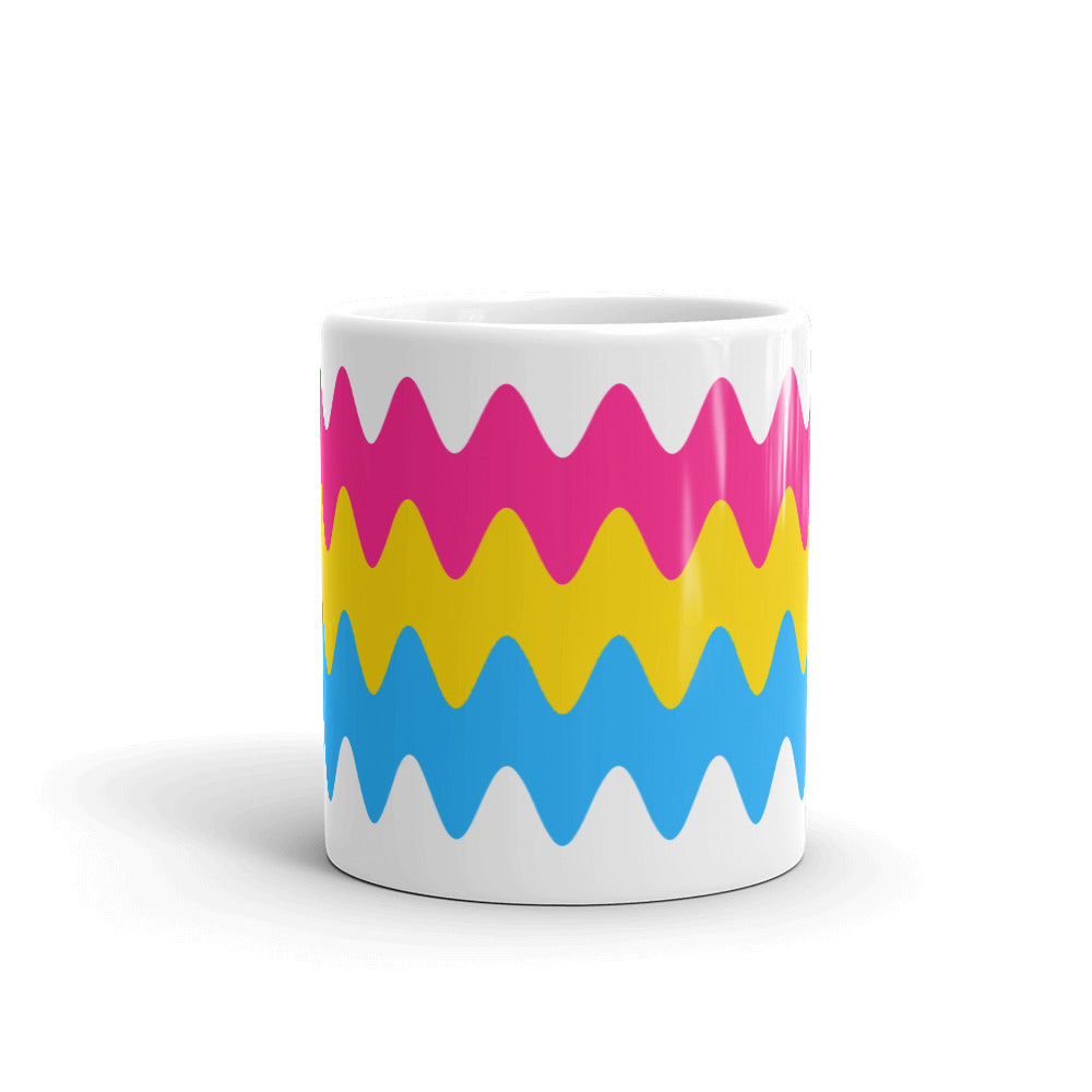 Pansexual Wavy Pride Flag Mug Mugs The Rainbow Stores