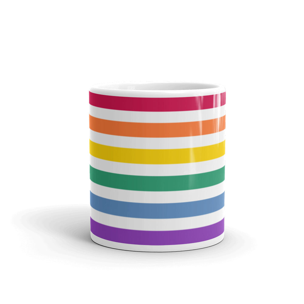 Split Rainbow Pride Flag Mug Mugs The Rainbow Stores