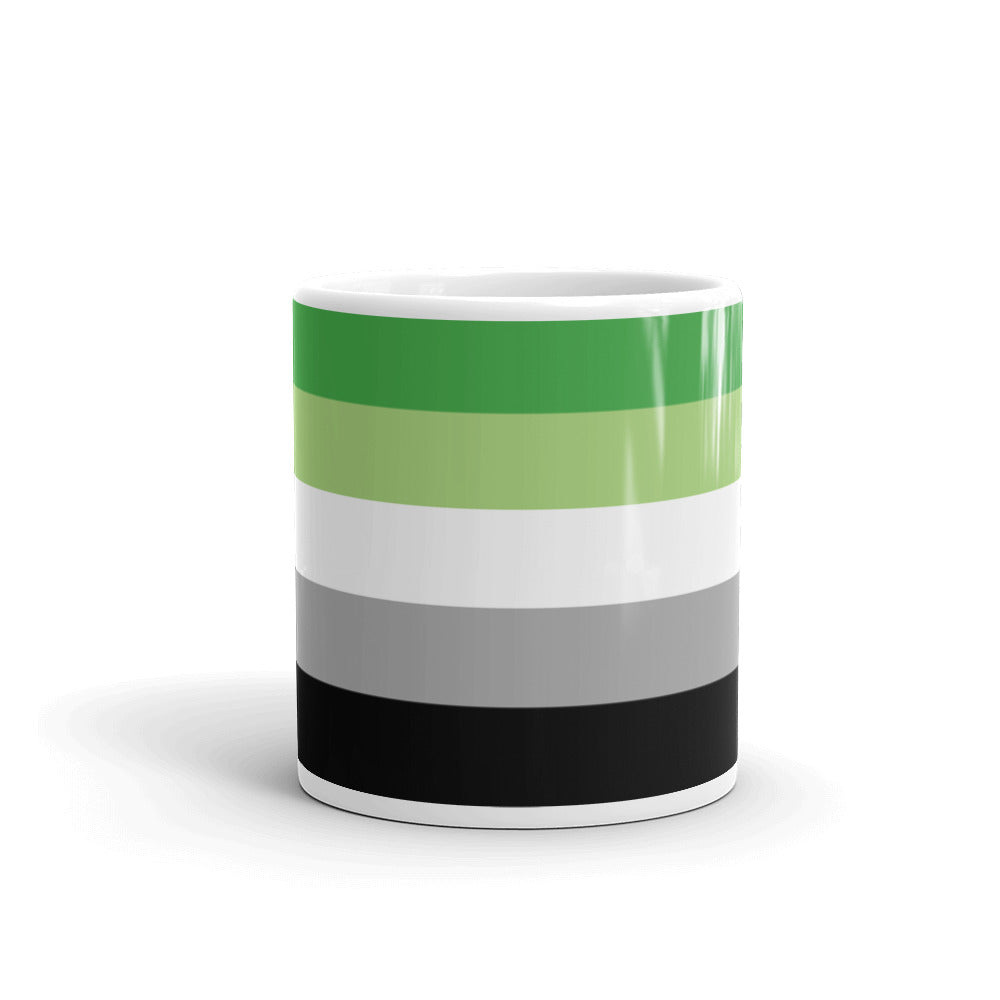 Aromantic Pride Flag Mug Mugs The Rainbow Stores