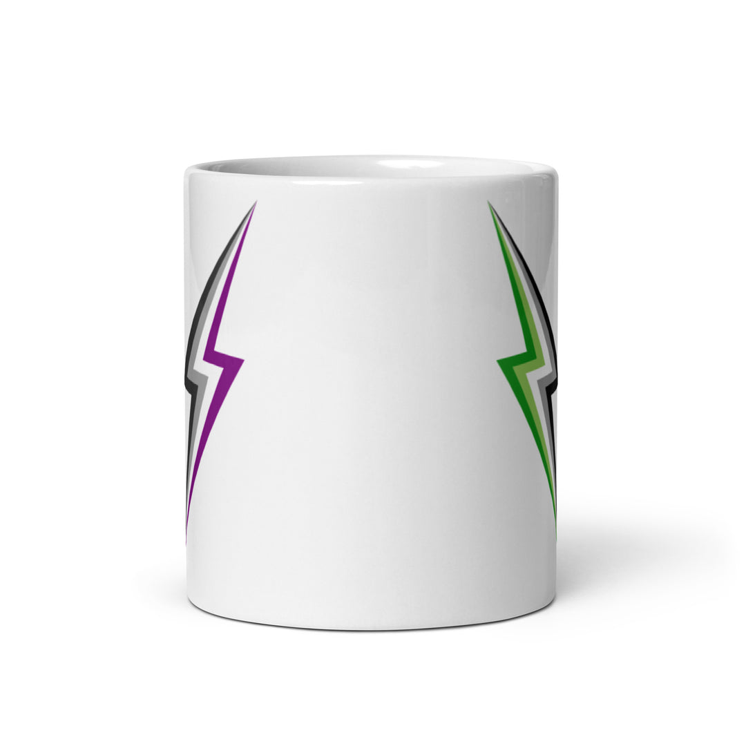 AroAce Twin Lightning Strike Mug Mugs The Rainbow Stores