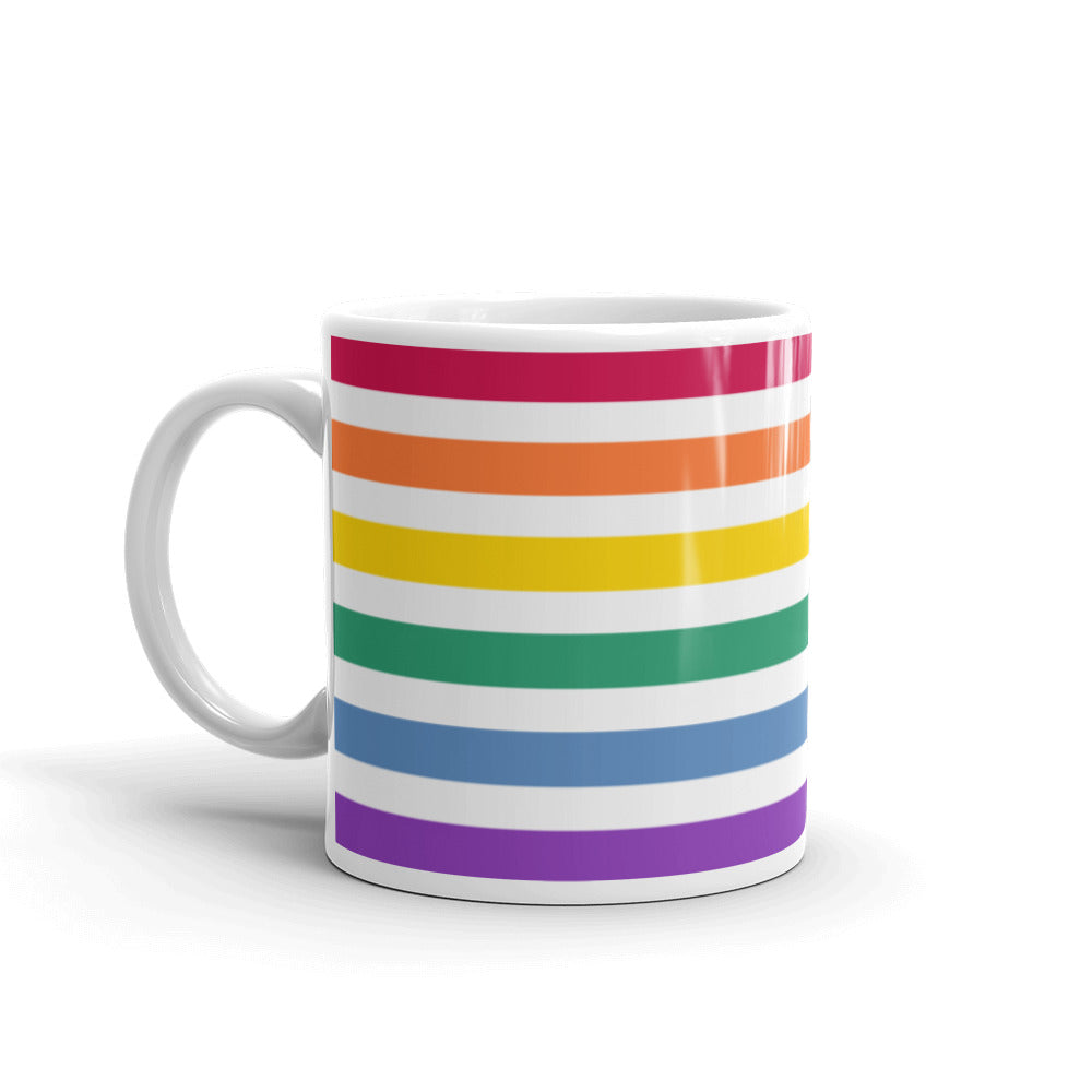 Split Rainbow Pride Flag Mug Mugs The Rainbow Stores