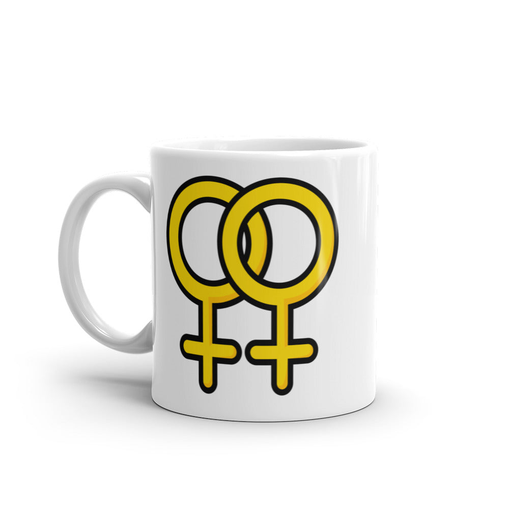 Lesbian Symbol Mug Mugs The Rainbow Stores