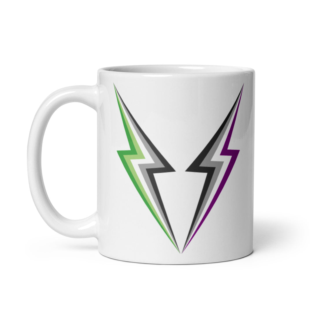 AroAce Twin Lightning Strike Mug Mugs The Rainbow Stores