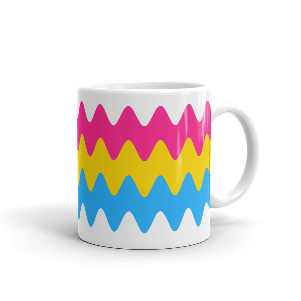 Pansexual Wavy Pride Flag Mug Mugs The Rainbow Stores