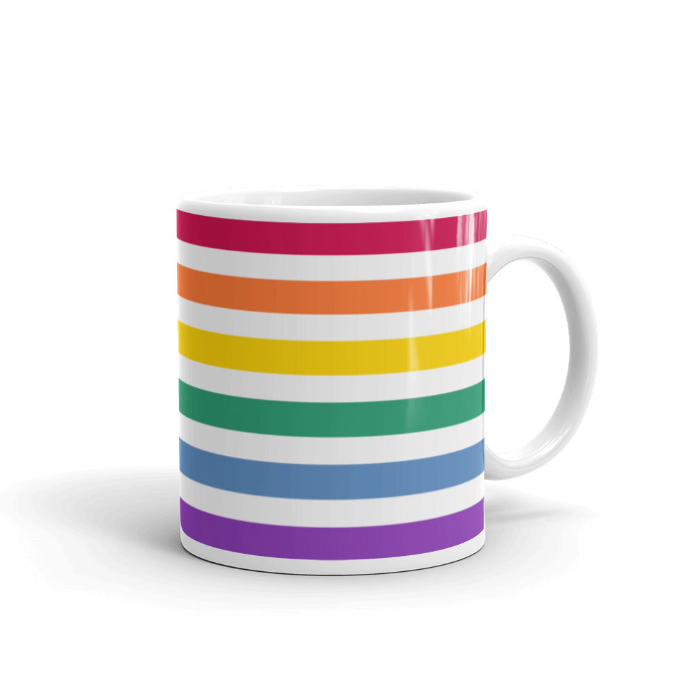 Split Rainbow Pride Flag Mug Mugs The Rainbow Stores