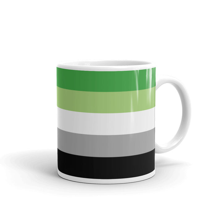 Aromantic Pride Flag Mug Mugs The Rainbow Stores