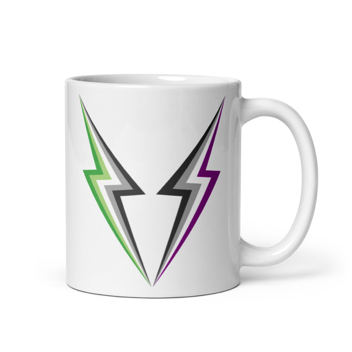 AroAce Twin Lightning Strike Mug Mugs The Rainbow Stores