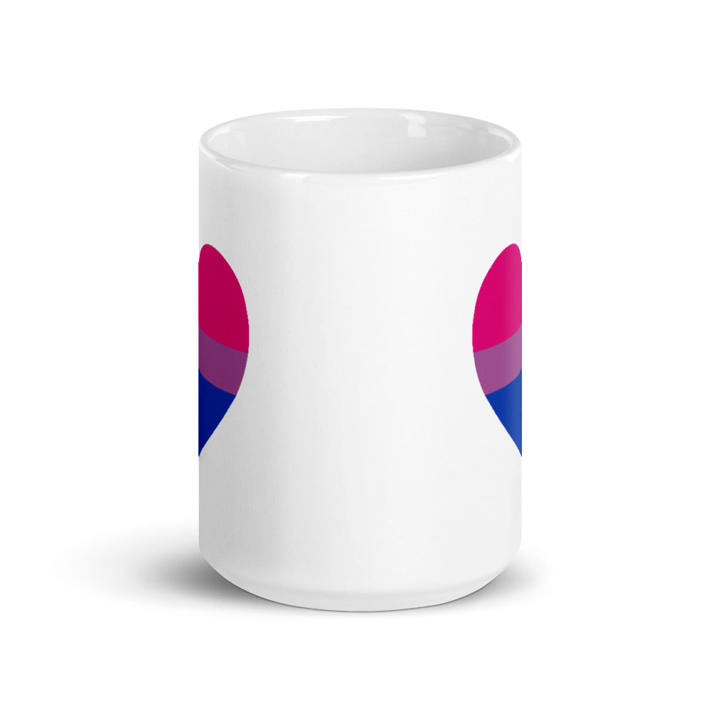 Bisexual Flag Heart Mug Mugs The Rainbow Stores