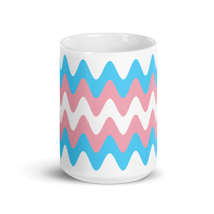 Trans Wavy Pride Flag Mug Mugs The Rainbow Stores