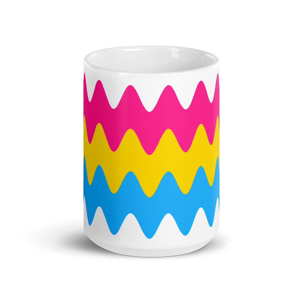 Pansexual Wavy Pride Flag Mug Mugs The Rainbow Stores