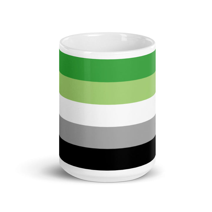 Aromantic Pride Flag Mug Mugs The Rainbow Stores