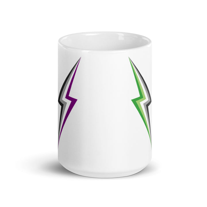 AroAce Twin Lightning Strike Mug Mugs The Rainbow Stores