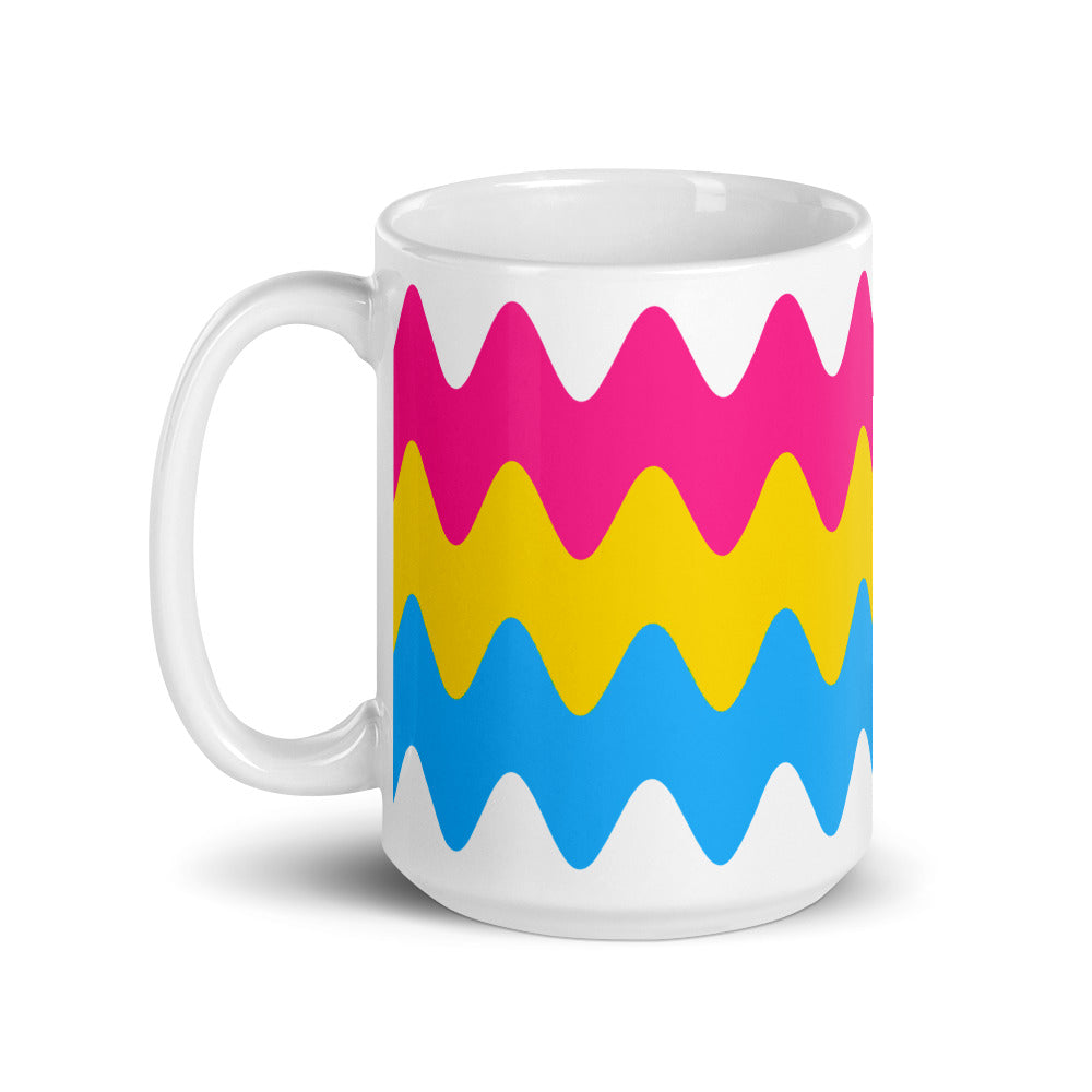 Pansexual Wavy Pride Flag Mug Mugs The Rainbow Stores