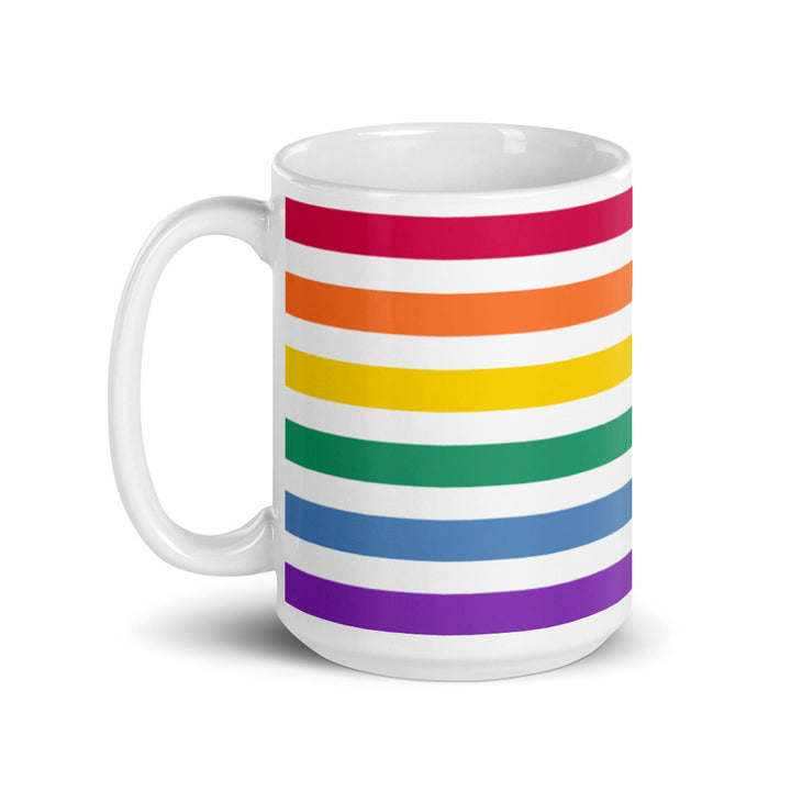 Split Rainbow Pride Flag Mug Mugs The Rainbow Stores