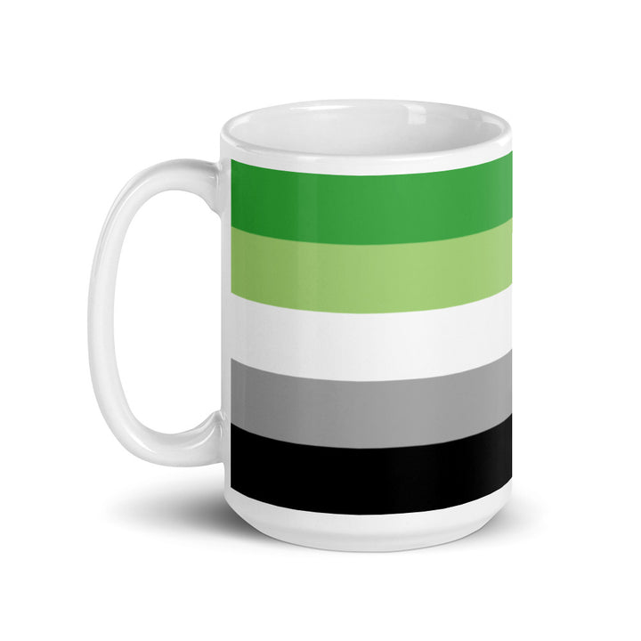 Aromantic Pride Flag Mug Mugs The Rainbow Stores