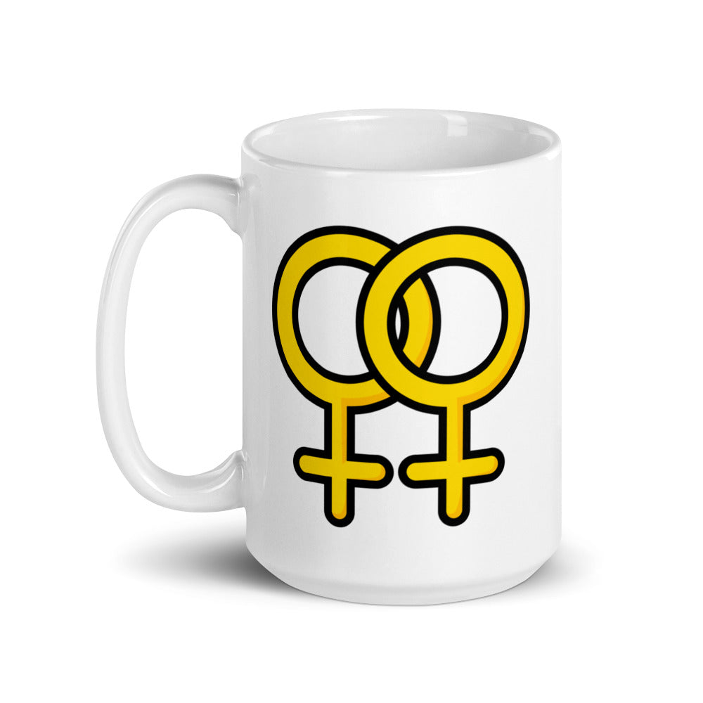 Lesbian Symbol Mug Mugs The Rainbow Stores