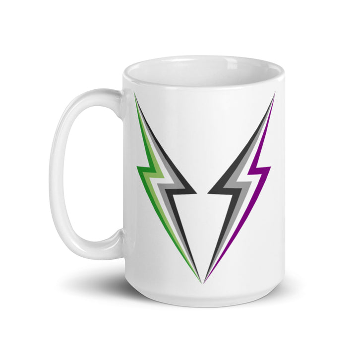 AroAce Twin Lightning Strike Mug Mugs The Rainbow Stores