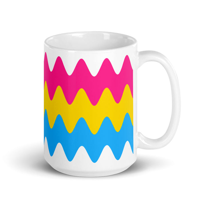 Pansexual Wavy Pride Flag Mug Mugs The Rainbow Stores