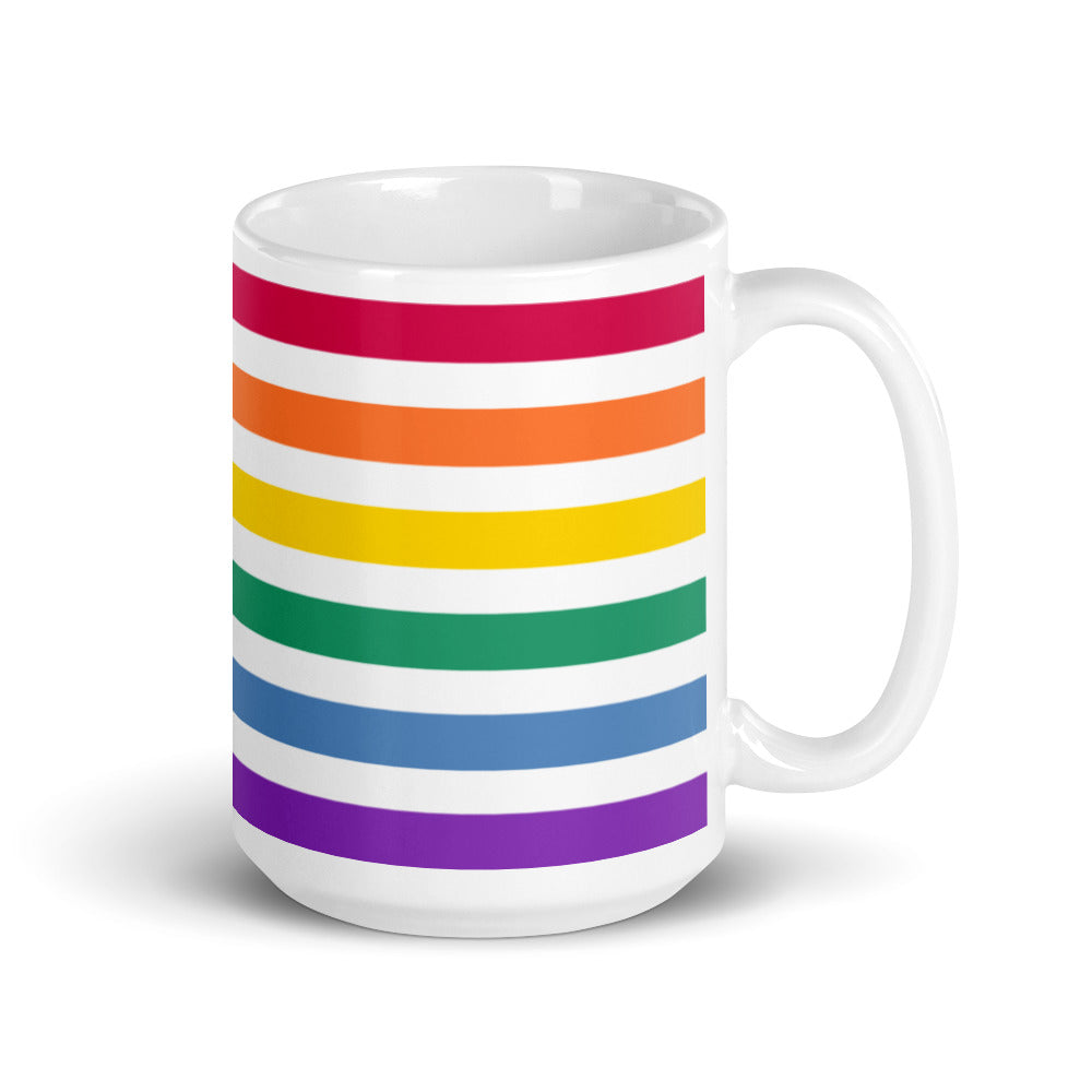 Split Rainbow Pride Flag Mug Mugs The Rainbow Stores