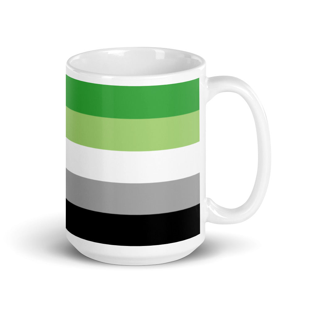 Aromantic Pride Flag Mug Mugs The Rainbow Stores