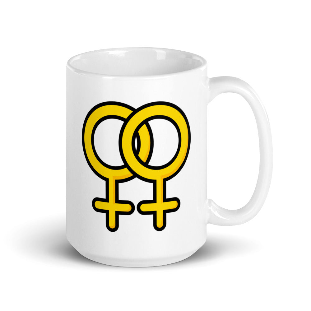 Lesbian Symbol Mug Mugs The Rainbow Stores