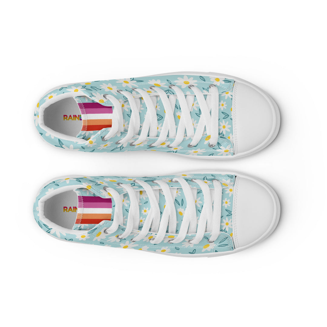 Lesbian Daisy High Top Shoes (female sizes) High Tops The Rainbow Stores