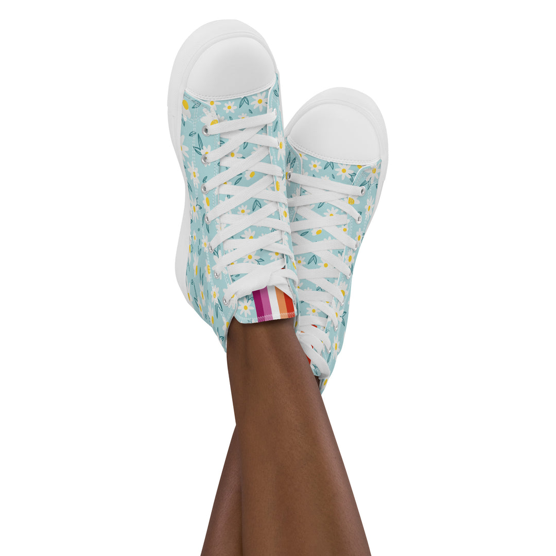 Lesbian Daisy High Top Shoes (female sizes) High Tops The Rainbow Stores