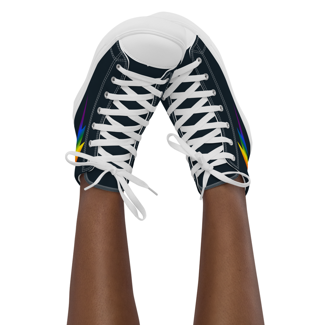 Rainbow Lightning Blue High Top Trainers (female sizes) High Tops The Rainbow Stores