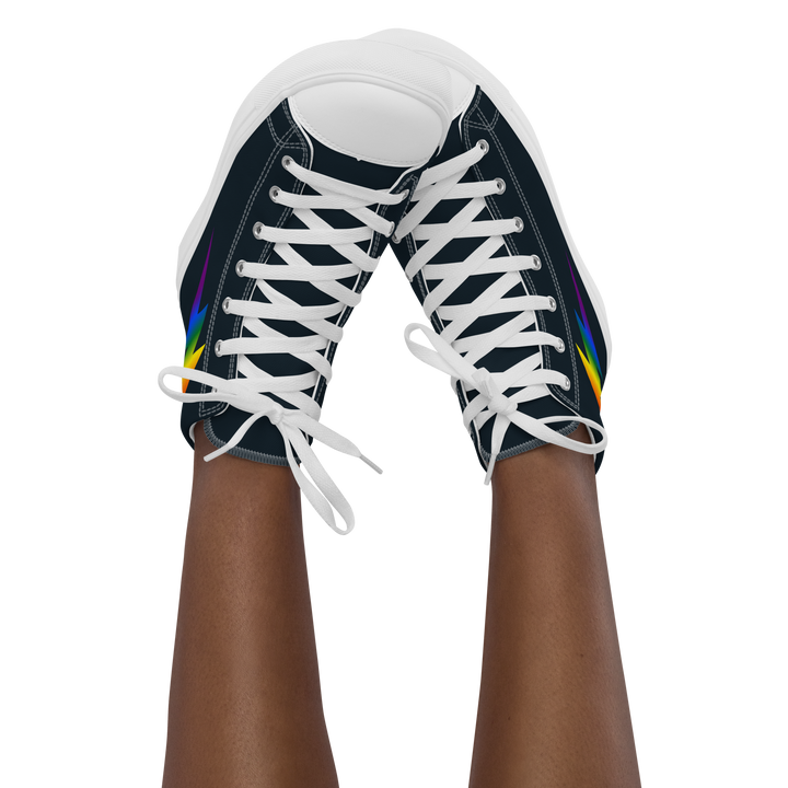 Rainbow Lightning Blue High Top Trainers (female sizes) High Tops The Rainbow Stores