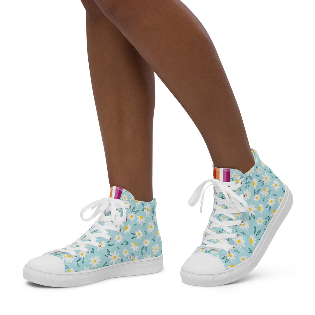 Lesbian Daisy High Top Shoes (female sizes) High Tops The Rainbow Stores