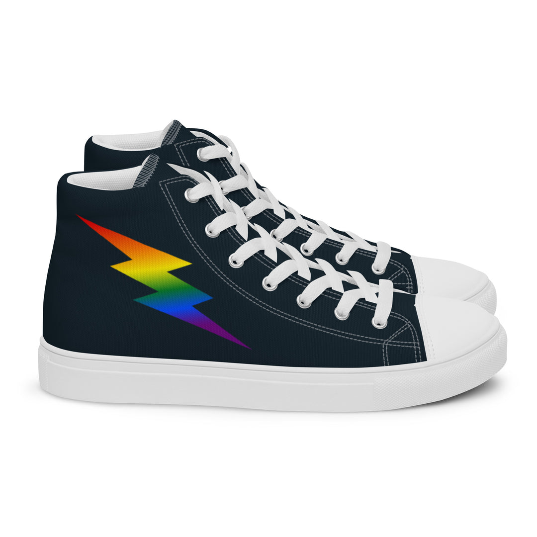 Rainbow Lightning Blue High Top Trainers (female sizes) High Tops The Rainbow Stores