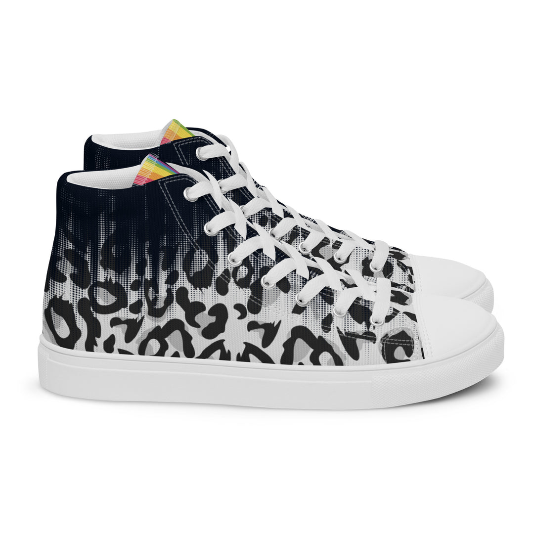 Faded Leopard High Top Trainers (female sizes) High Tops The Rainbow Stores