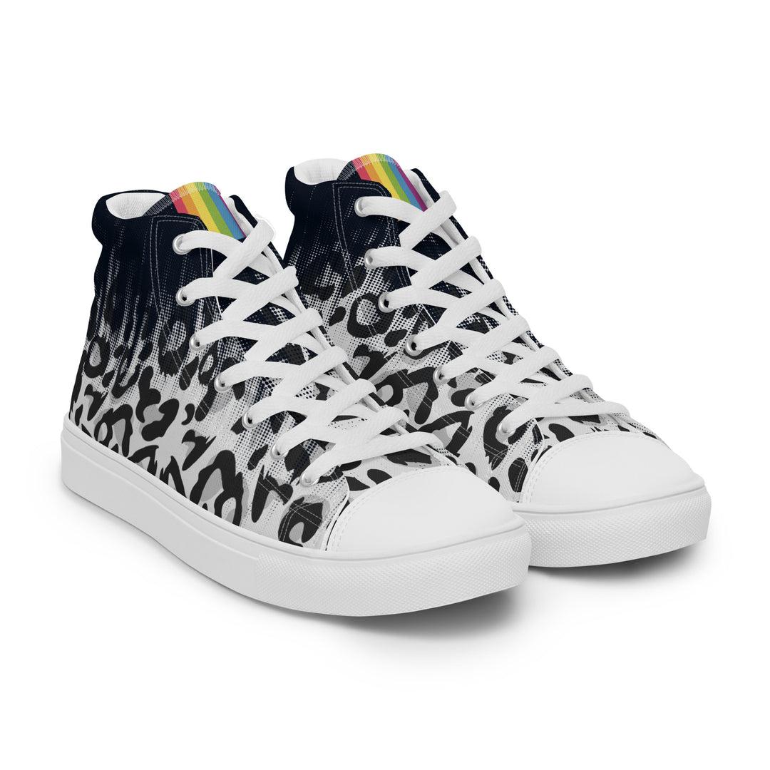 Faded Leopard High Top Trainers (female sizes) High Tops The Rainbow Stores