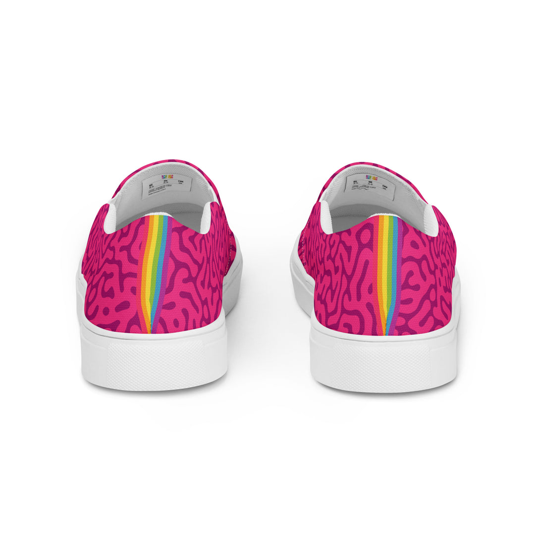 Red Turing Pattern Slip-on Shoes (female sizes) Slip Ons The Rainbow Stores