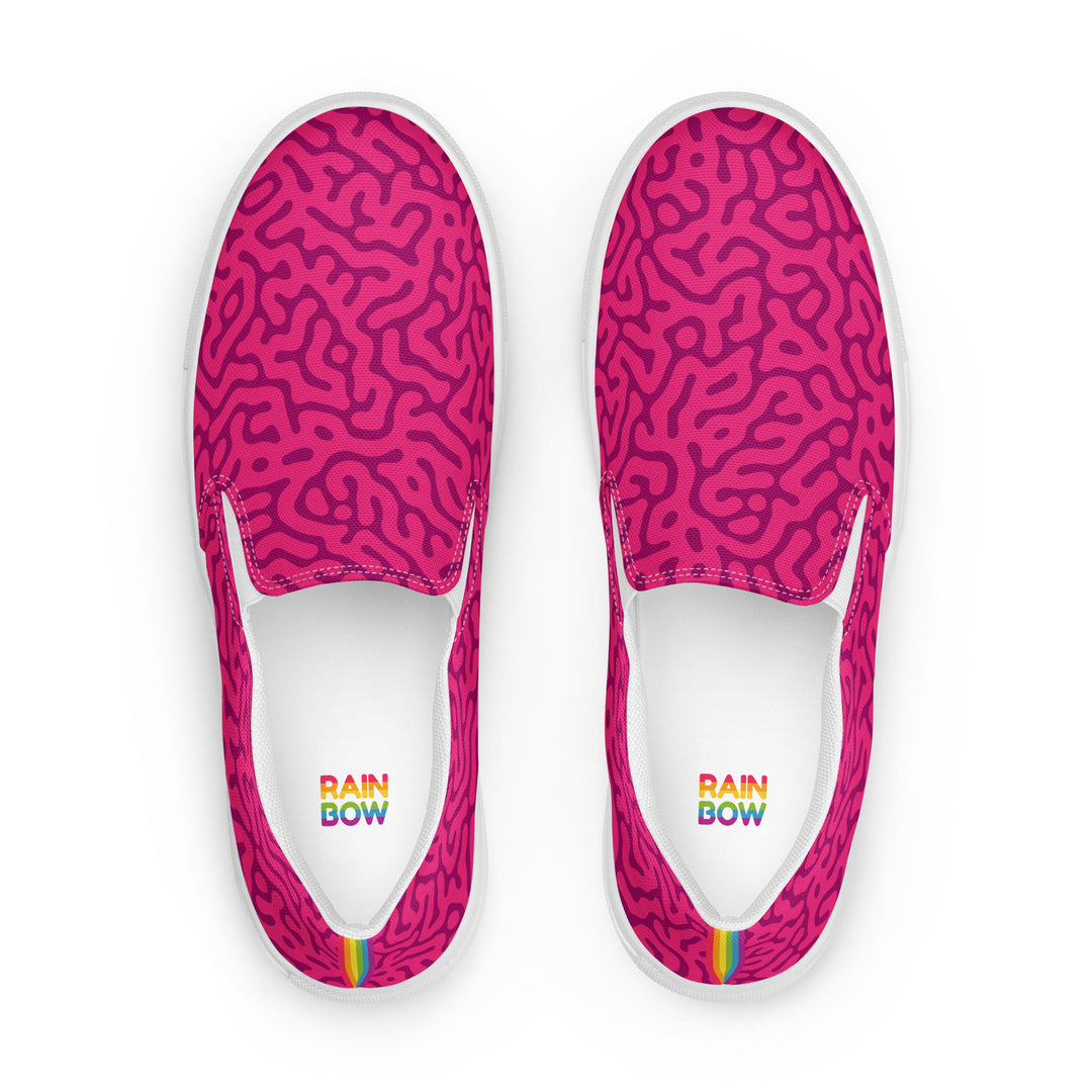 Red Turing Pattern Slip-on Shoes (female sizes) Slip Ons The Rainbow Stores