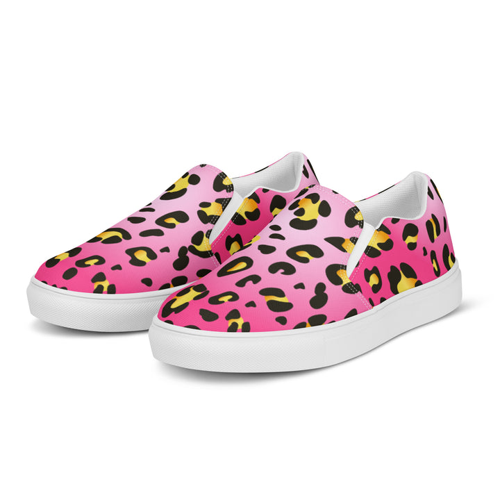 Rainbow Pink Leopard Slip-on Shoes (female sizes) Slip Ons The Rainbow Stores