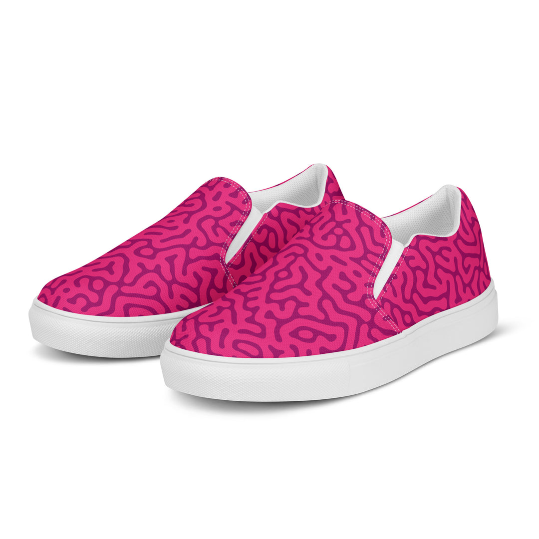 Red Turing Pattern Slip-on Shoes (female sizes) Slip Ons The Rainbow Stores