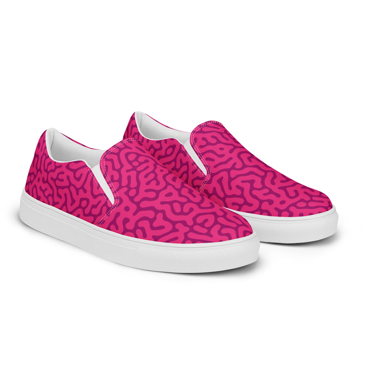 Red Turing Pattern Slip-on Shoes (female sizes) Slip Ons The Rainbow Stores