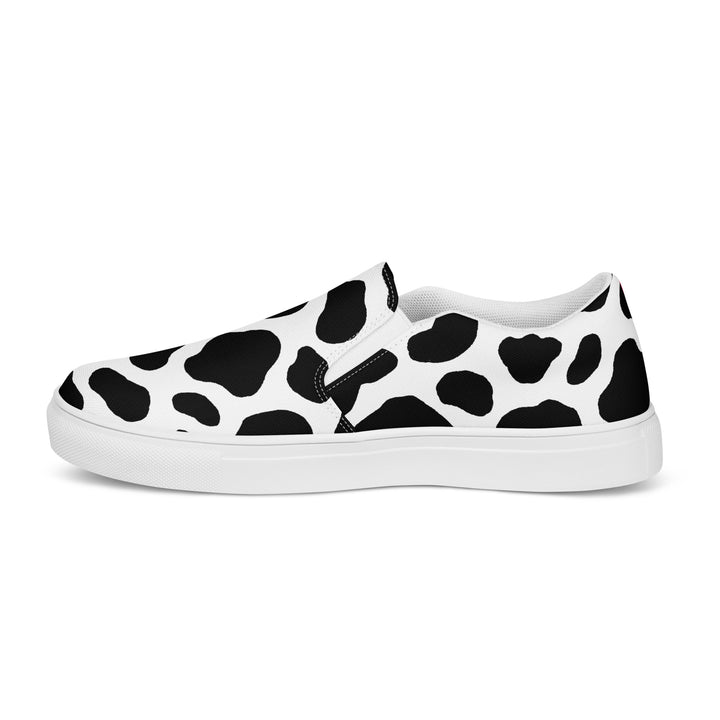 Rainbow Cow Print Slip-on Canvas Shoes (female sizes) Slip Ons The Rainbow Stores