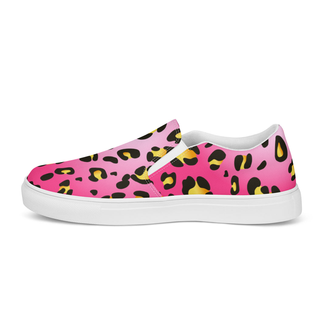 Rainbow Pink Leopard Slip-on Shoes (female sizes) Slip Ons The Rainbow Stores